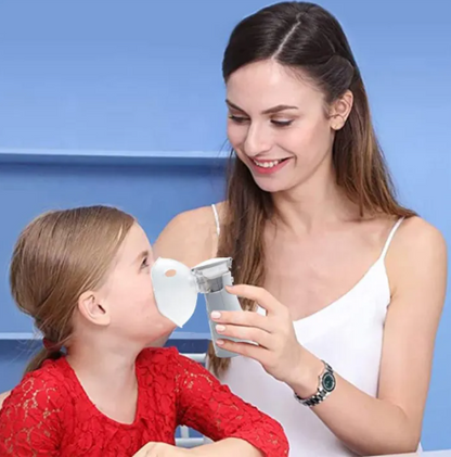Soundless Mini Nebulizer (Portable & Handheld Mesh Nebuliser) - Rechargeable Lithium-Ion, Kids & Adults