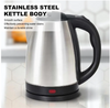 Imported Electric Kettle – 2L Stainless Steel – Rapid Boil Water Boiler with Automatic Shut-Off & Safety Switch – Tea & Coffee Maker for Home & Office