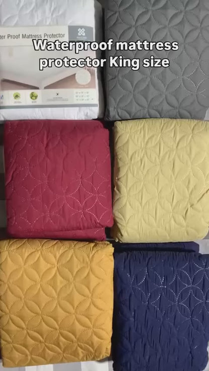 Quilted Waterproof Mattress Protector 100% WATERPROOF MATTRESS COVERS